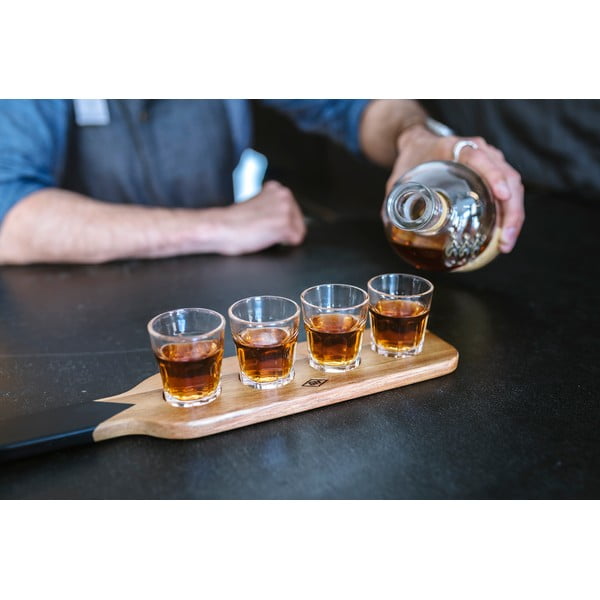 Tavă cu 4 pahare pentru tărie Gentlemen's Hardware-image-4