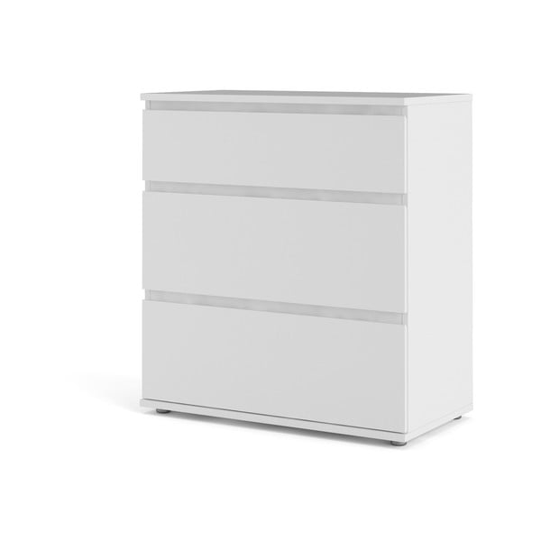 Comodă albă joasă 77x84 cm Nova – Tvilum-image-3