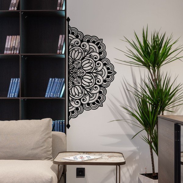 Decorațiune de perete din metal 160x70 cm Mandala – Wallity-image-3