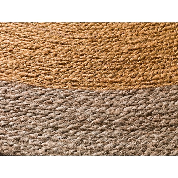 Covor galben muștar-natural rotund ø 120 cm Mahon – Universal-image-2