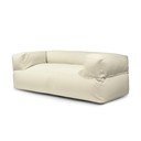 Fotoliu bean bag crem cu tapițerie din țesătură bouclé Sofa MooG – SLOWDOWN