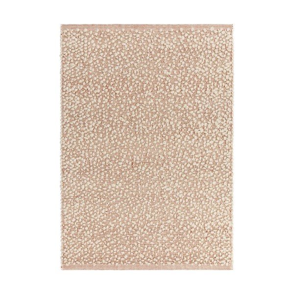 Covor bej țesut manual din amestesc de lână 120x170 cm Claude – MADE