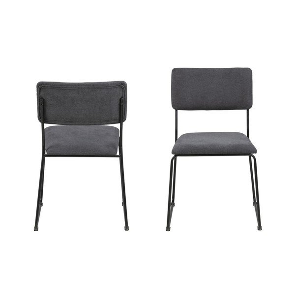 Scaun Actona Cornelia, negru antracit-image-2