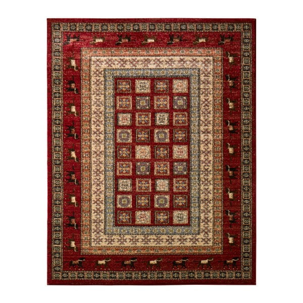 Covor Schöngeist & Petersen Gemstone Ruro, 160 x 230 cm, roșu - bej