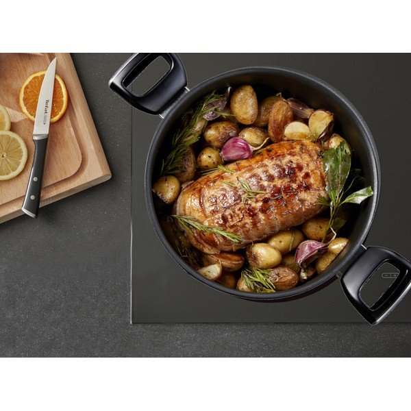 Oală cu capac/cu suprafață antiaderentă 5,2 l Unlimited G2554672 – Tefal-image-1