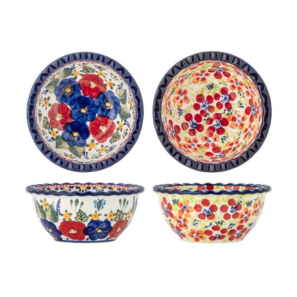 Boluri mici 2 buc. pentru servire din gresie 380 ml Florist – Bloomingville