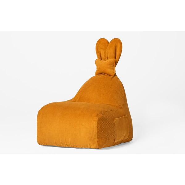 Fotoliu puf pentru copii galben ocru Funny Bunny – The Brooklyn Kids-image-3
