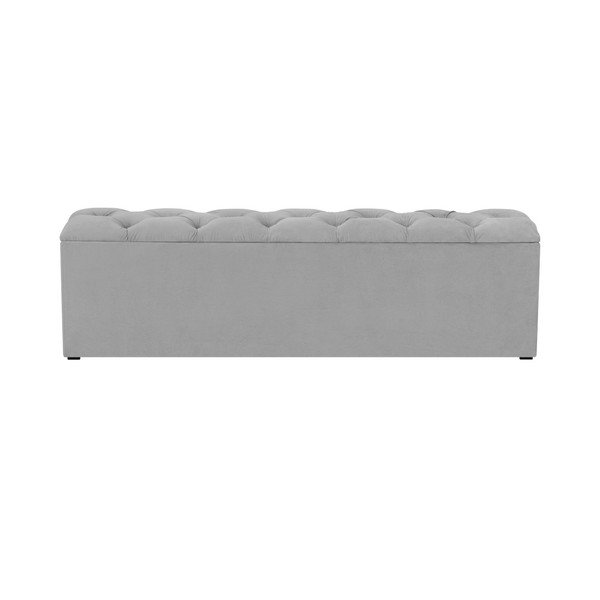 Bancă pentru pat cu spațiu de depozitare Kooko Home Manna, 47 x 180 cm, gri-image-1