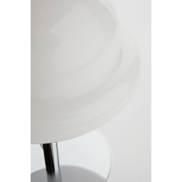 Veioză albă/argintiu-lucios din sticlă opal (înălțime 26 cm) Bubba – Jotex-image-3