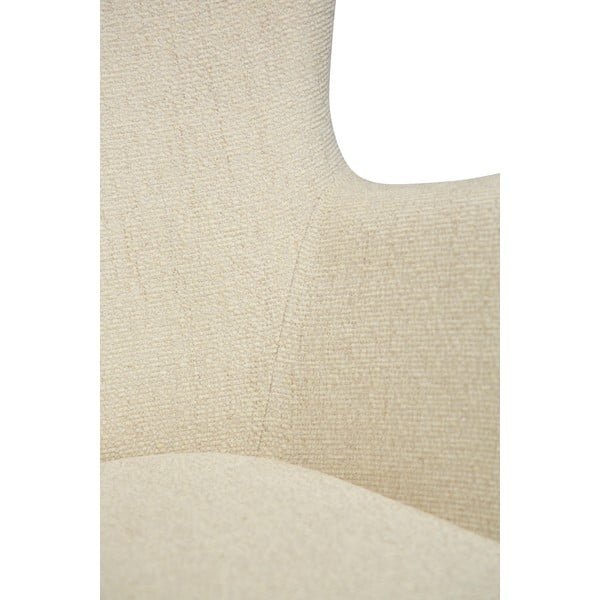 Fotoliu crem cu tapițerie din țesătură bouclé Glam – DAN-FORM Denmark-image-1