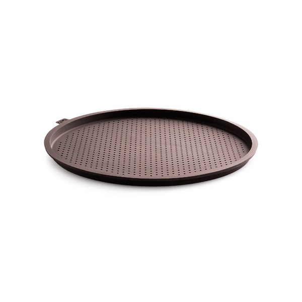 Tavă rotundă din silicon pentru pizza Lékué Pizza, ⌀ 36 cm, maro-image-4
