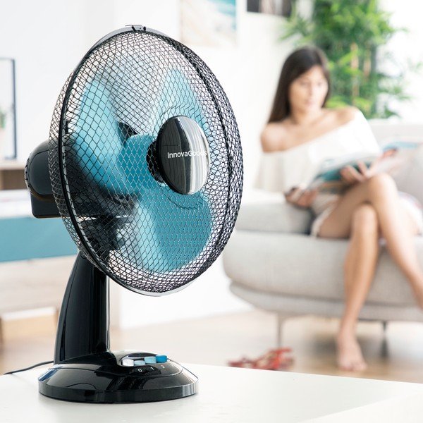 Ventilator InnovaGoods Desk, negru-image-4