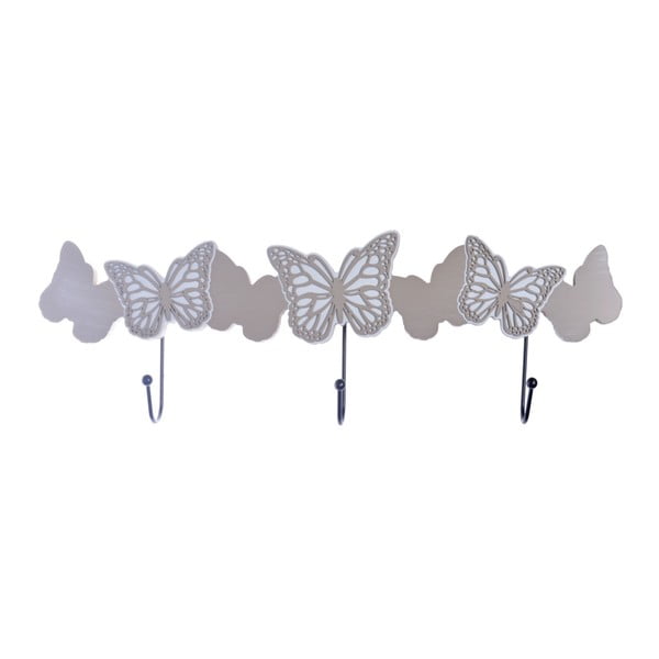 Cuier de perete cu 3 cârlige Ewax Butterflies