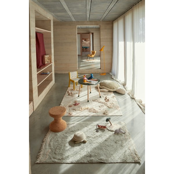 Covor de joacă pentru copii bej din bumbac 140x200 cm Seabed – Lorena Canals-image-1