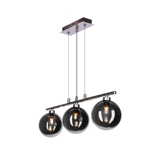 Lustră cu abajur din sticlă Somul – Candellux Lighting-image-1
