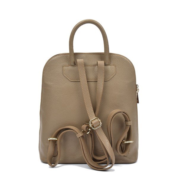 Rucsac din piele Renata Corsi Sofia, bej-image-1