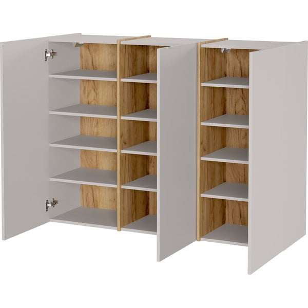 Dulap pentru hol crem 138x103x38 cm Libbiano – Germania-image-3