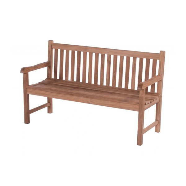 Bancă de grădină în culoare naturală din lemn masiv Java – Hartman-image-1