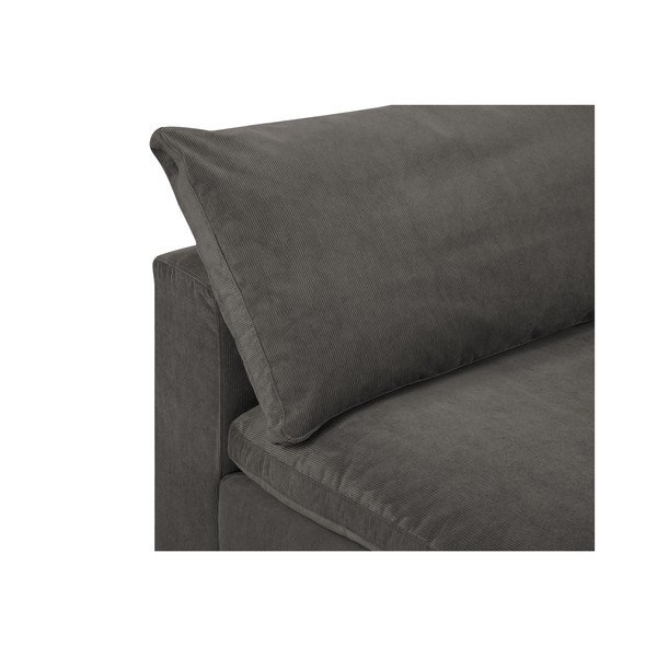 Modul cu tapițerie din catifea pentru canapea colț de dreapta Windsor & Co Sofas Galaxy, maro închis-image-1