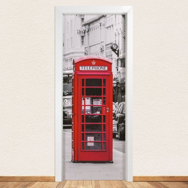 Autocolant pentru ușă LineArtistica Telephone, 80 x 215 cm