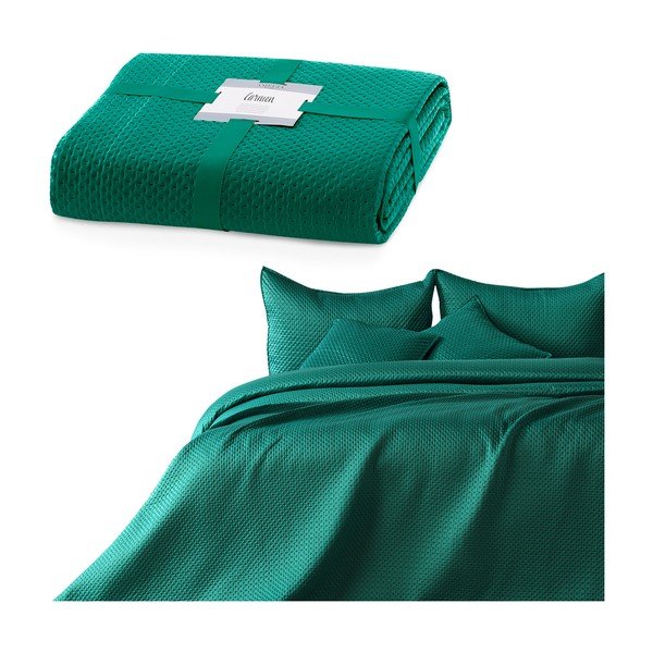 Cuvertură pentru pat de o persoană DecoKing Carmen, 210 x 170 cm, verde-image-2