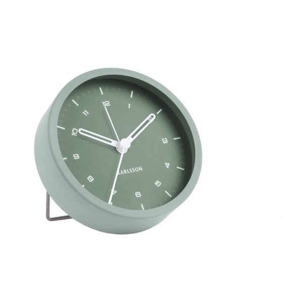 Ceas cu alarmă Karlsson Tinge, ø 9 cm, verde