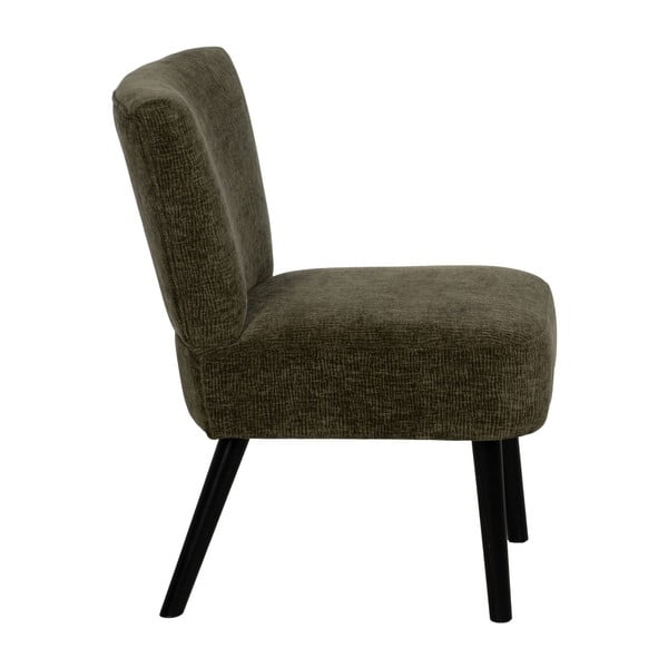 Fotoliu verde cu tapițerie din chenille – Ixia-image-2