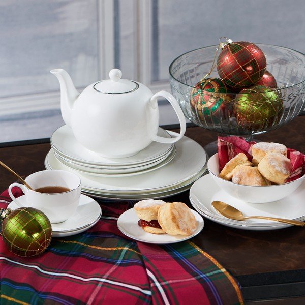 Ceainic din porțelan Butlers Silver Lining, 1,2 l-image-1