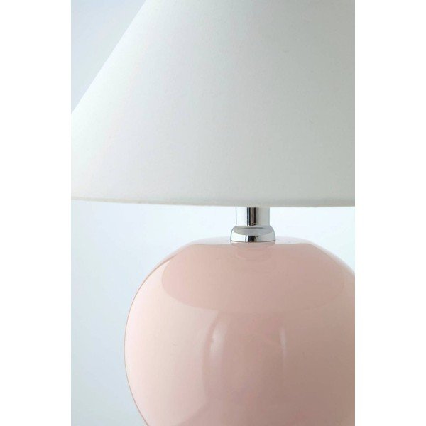 Veioză roz-deschis/crem din ceramică (înălțime 29 cm) Karamell – Jotex-image-4