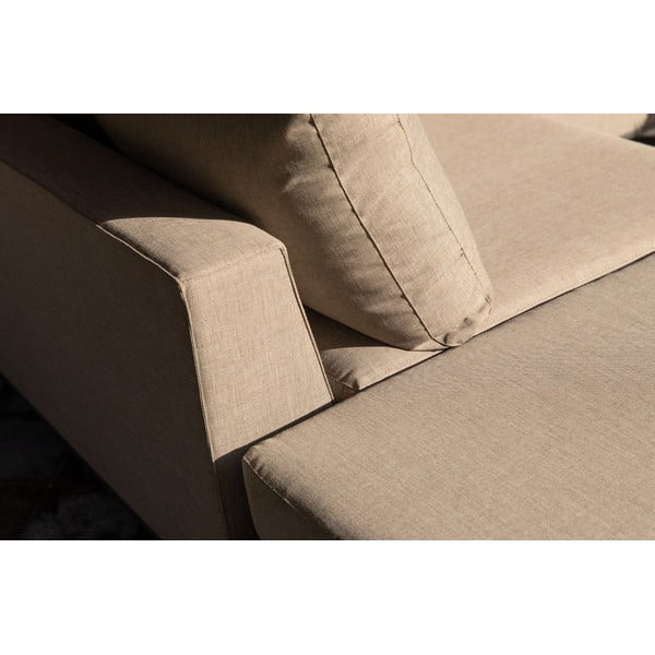 Canapea cu șezlong pe partea stângă pentru grădină Exotan Sicilie, bej-image-2