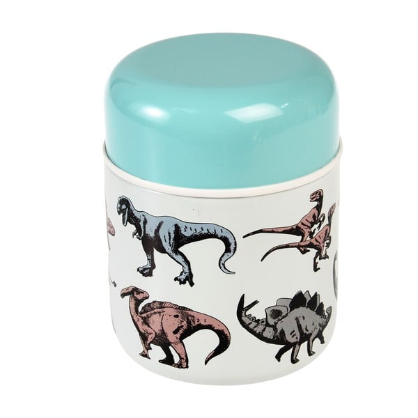 Termos albastru-crem pentru mâncare, pentru copii 280 ml Prehistoric Land – Rex London