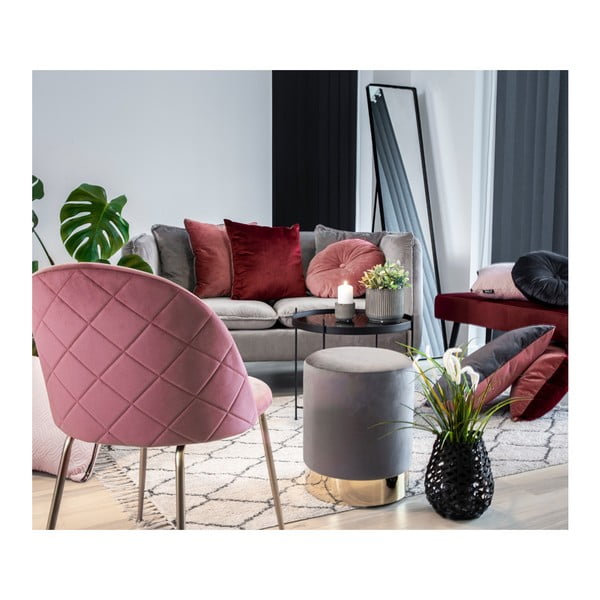 Set 2 scaune dining House Nordic Geneve, roz-image-2