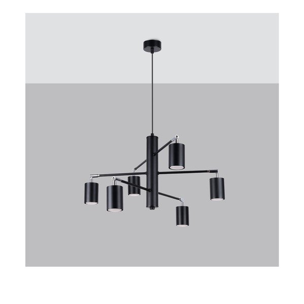 Lustră neagră din metal Virta – Sollux-image-3