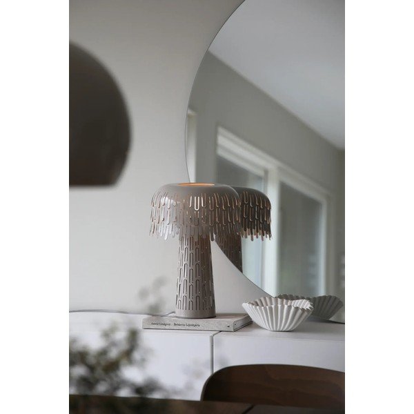 Veioză grej cu abajur din metal (înălțime 38 cm) Verbera – Markslöjd-image-1