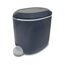 Coș de gunoi gri închis cu pedală din plastic 3,5 l – Addis