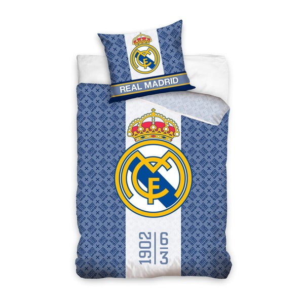 Lenjerie de pat din bumbac pentru copii CARBOTEX Real Madrid IV, 160 x 200 cm