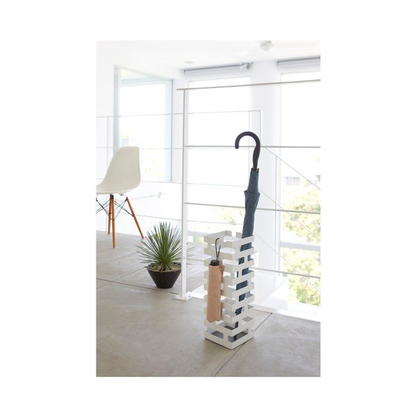 Suport pentru umbrele YAMAZAKI Brick, alb-image-2