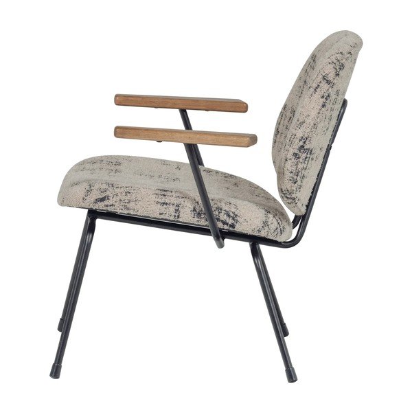 Fotoliu bej cu tapițerie din chenille Aure – WOOOD-image-3