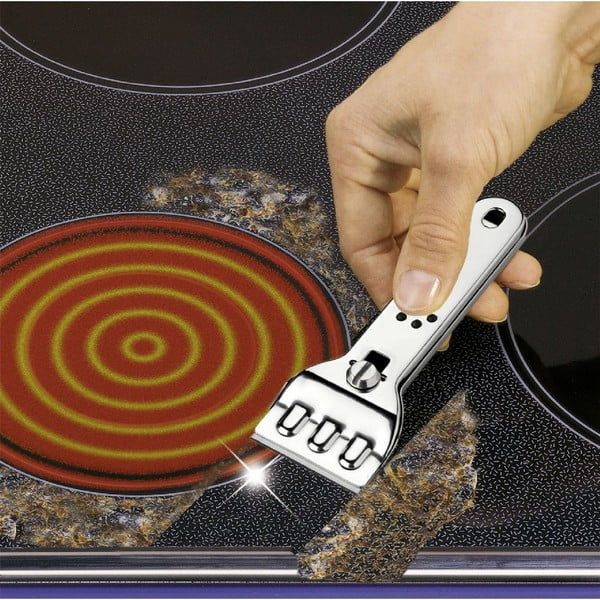 Răzuitor din oțel inoxidabil pentru aragazul cu placă ceramică Wenko Hobbie-image-1