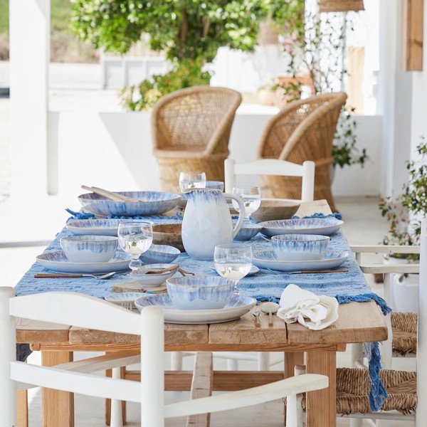 Fructieră din gresie ceramică Costa Nova Brisa, ⌀ 36 cm, albastru-image-2