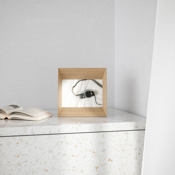 Ramă foto în culoare naturală  din lemn 20x20 cm Lookout – Umbra-image-4