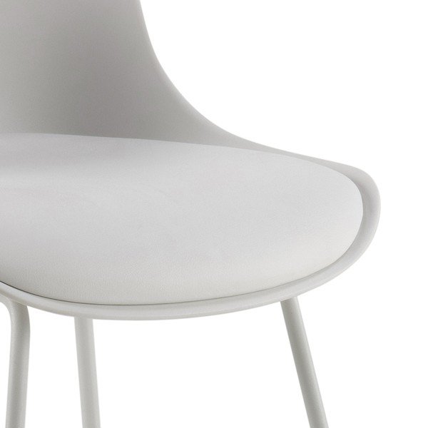 Scaun de bar alb (înălțime șezut 76 cm) Tina – Actona-image-4