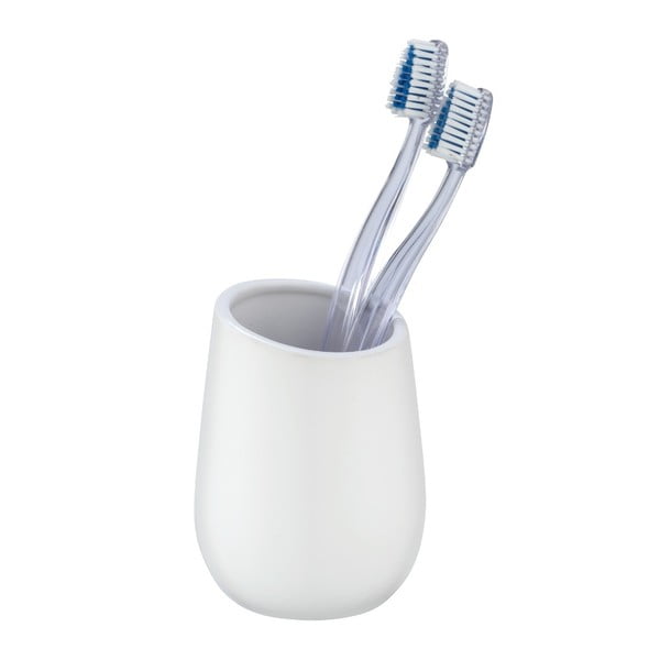 Suport din ceramică pentru periuțele de dinți Wenko Badi, alb-image-1