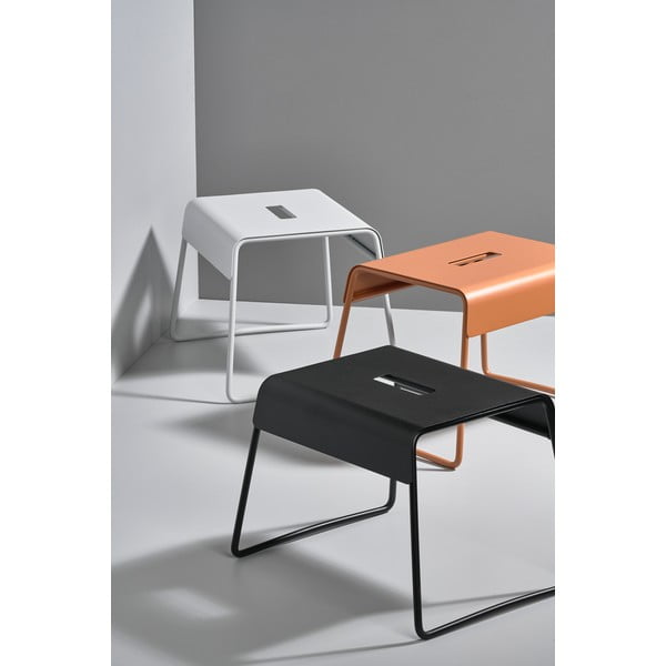 Scăunel din inox Zone A-Stool, gri deschis-image-2