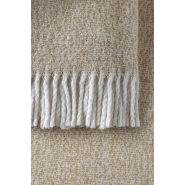 Pătură bej din amestec de bumbac 140x180 cm Rennes – Euromant-image-3