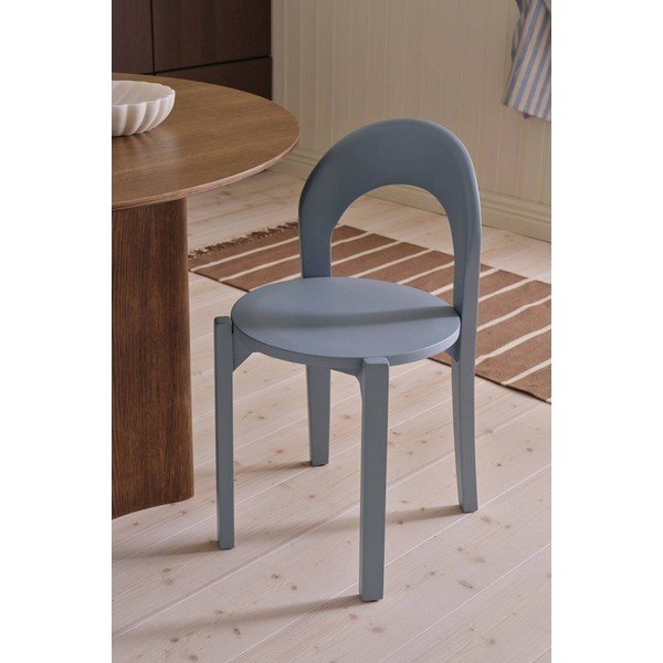 Scaune de dining albastru-deschis 2 buc. din lemn de stejar Vectrina – Ellos Home-image-1