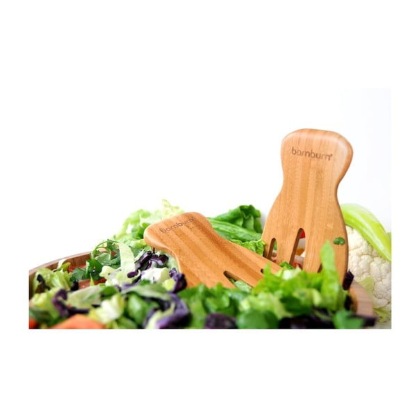 Tacâmuri din bambus pentru salată Bambum Cavaletta-image-2