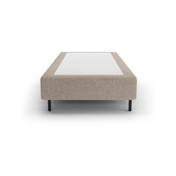 Pat bej tapițat fără tăblie 90x200 cm Whale – Micadoni -image-2