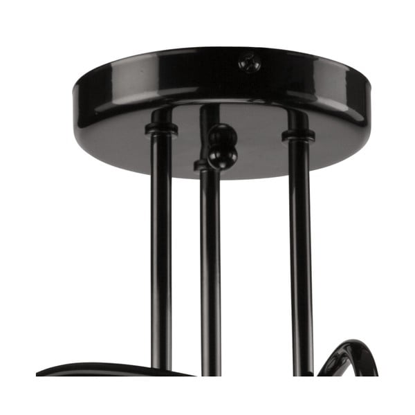 Plafonieră neagră fără abajur 36x36 cm Camilla – LAMKUR-image-2