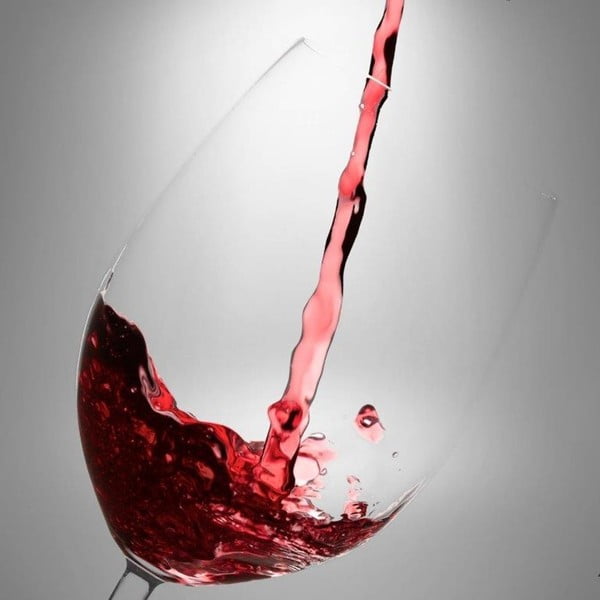 Tablou din sticlă DecoMalta Wine, 30 x 30 cm